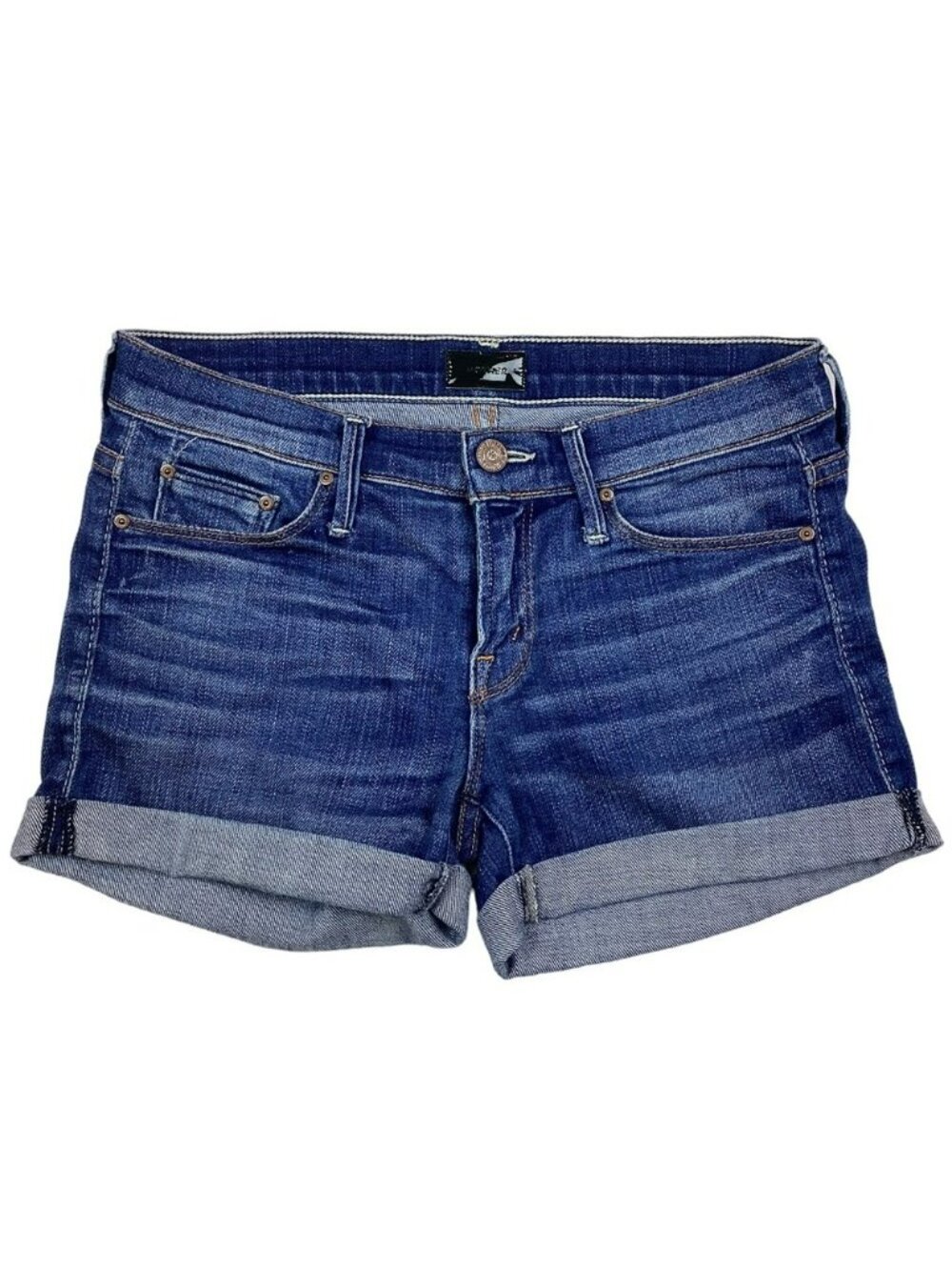 Mother Short Short Cuffed Short Blue 24 "Cry of the Peacock" - Picture 11 of 12